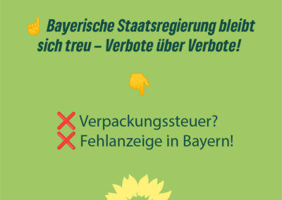 CSU verbietet Verpackungssteuer – und lässt unsere Städte im Müll sitzen