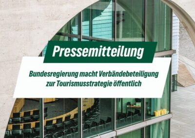 Bundesregierung macht Verbändebeteiligung zur Tourismusstrategie öffentlich
