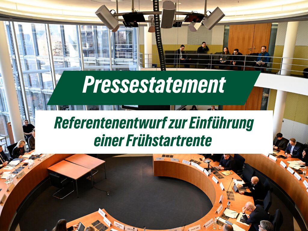 Referentenentwurf zur Einführung einer Frühstartrente