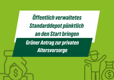 Öffentlich verwaltetes Standarddepot pünktlich an den Start bringen