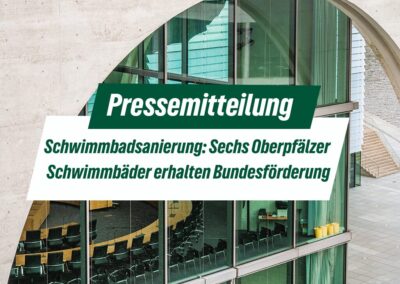 Schwimmbadsanierung: Sechs Oberpfälzer Schwimmbäder erhalten Bundesförderung