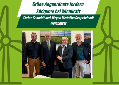 Grüne Abgeordnete fordern Südquote bei Windkraft